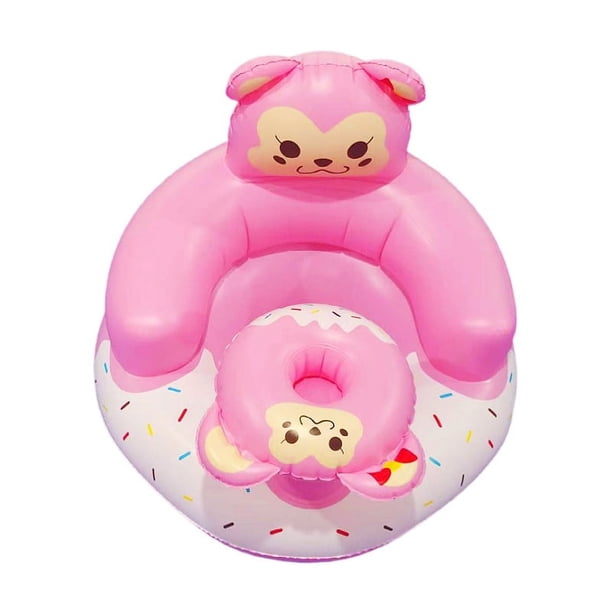 Sofá inflable pequeño para niños, artefacto para aprender a sentarse, silla para aprender a sentarse, a prueba de caídas, silla de comedor musical, taburete de baño, juguetes musicales