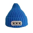 thumbnail image 1 of Bonnet Bébé Tricoté Épais Élastique Doux Régulier Unisexe Antidérapant Chaud Froid Résistant Rayé Texture Décoratif Enfants Bonnet W, 1 of 10