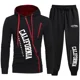 thumbnail image 3 of 2024 Nuevo chándal para hombre, chaqueta con cremallera estampada, abrigo, pantalones deportivos para correr, sudaderas con capucha casuales, ropa de calle de moda, 3 of 3