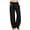 Black, variant on SOMER Pants for Women Flowy Casual Drawstring Waist Wide Leg Loose Cotton Palazzo Pants with Pocket