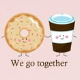 thumbnail image 2 of CafePress - We Go Together Like Coffee And Donuts Long Sleeve - Long Sleeve Infant T-Shirt, 2 of 2