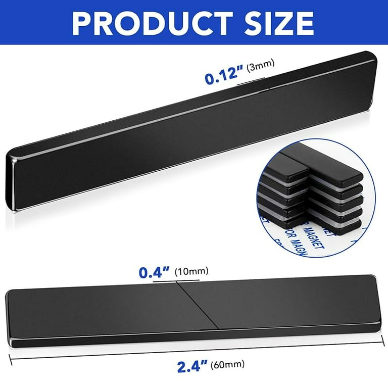 Strong Cabinet Magnets DIYMAG Strong Neodymium Bar Magnets (60x10x3mm) – Pack Of 12 With Double-Sided Adhesive Spice Jars