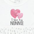 thumbnail image 4 of Inktastic I Love My Nonnie Girls Baby Dress, 4 of 5