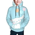 thumbnail image 4 of Sanrio Cinnamoroll Kids' Hoodie 3d Print Sweatshirt Soft Pullover Hooded With Big Pockets Fans Gifts For Boys Or Girls Small, 4 of 7