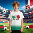 thumbnail image 2 of Rvusndi 2026 Usa Soccer Boys Tshirts Short Sleeves Summer Tops Graphic Tees Crew Neck Print Casual Basic Tees for Daily Wear, 2 of 4
