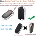 thumbnail image 2 of Key Fob Cover Compatible with Kia Forte Seltos Soul Sportage Sorento Cerato Telluride 2019-2020 3 Button Soft TPU Keychain Case Holder Protector,Black-b Keychian, 2 of 7