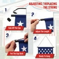 thumbnail image 7 of Anley American Flag Pull-Down Door Banners Porch Signs (2 Pieces) USA Flag Hanging Wall Banner - 12 in x 72 in, 7 of 7