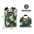 thumbnail image 2 of Yayeee Freestanding Laundry Hamper with Handle Collapsible Large Storage Basket for Clothes, Orange Fruit, 2 of 7