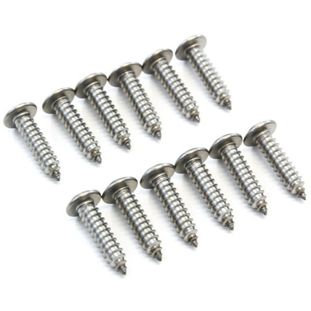 Red Hound Auto 12 Stainless Steel License Plate Screws Rust Resistant Car Truck Frame (Best Way To Remove Rust From Car Frame)