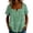 Army Green A, variant on Enjoytime Womens Casual Tops Floral Print Button Down Square Neck Short Sleeve Blouse Summer Plus Size Work Shirts