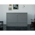 thumbnail image 2 of AFI Hamilton Full Solid Wood Murphy Bed Chest with Built-In Charger in Gray, 2 of 6