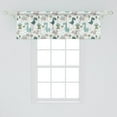 thumbnail image 2 of Ambesonne Cartoon Window Valance, Smiling Dinosaurs, 42" x 18", White Seafoam Dimgray, 2 of 3