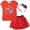 Red, variant on Miraculous Ladybug Rena Rouge Little Girls T-Shirt Skirt and Headband 3 Piece Outfit Set Little Kid to Big Kid