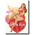 thumbnail image 1 of Girl Sitting on Heart Picture on Stretched Canvas, Wall Art Décor, Ready to Hang, 1 of 4