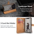thumbnail image 2 of Snakehive Vintage Wallet for Apple iPhone Xs Max || Real Leather Wallet Phone Case || Genuine Leather with Viewing, 2 of 5