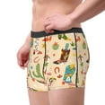 thumbnail image 3 of Rateoe Groovy American Western Footwear Mens Boxer Briefs Poly Spandex Performance Boxer Briefs Underwear Hem Boxer Briefs - Large, 3 of 8