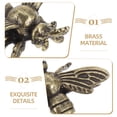 thumbnail image 3 of 3 Pcs Bee Large Bronze Figurine Honey Car Toy Letter Bees Office, 3 of 8