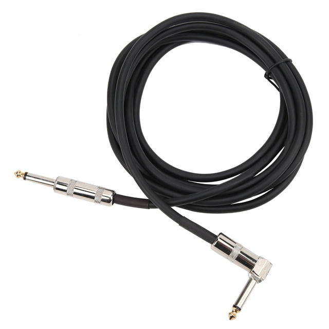 Cable de guitarra, cable de guitarra Cable de guitarra de audio en ángulo recto Cable de guitarra de escenario compacto y liviano Jadeshay A