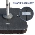 thumbnail image 2 of CoSoTower Patio Umbrella Base with Wheels, Water & Sand Filled Weighted Base for Most Cantilever Offset Umbrella, 300Lbs, Square, Black, 38'' X 38'', 2 of 6