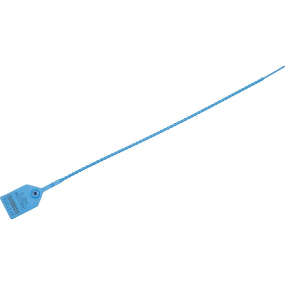 Adjustable Plastic Truck Seal, 15"L, Med Blue, 100/Pack