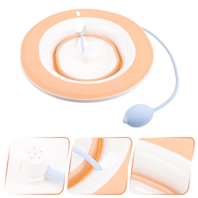 WEUVEB Sitz Bath for Commode Oval Postpartum Care Basin with Cold and Heat Resistance 1Pack