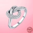 thumbnail image 1 of Gran oferta, anillo de plata 925 apilable con corazón infinito y flor de Margarita para mujer, anillos originales de plata 925, regalo de joyería de marca Tan Jianjun unisex, 1 of 2