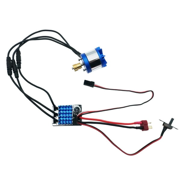 Kit de mejora de potencia del motor 2830 de 2100 kV, módulo BEC integrado, controlador de velocidad eléctrico y 45 a para coche RC MN128 1/12