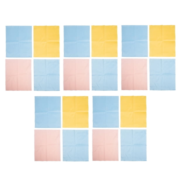Paño de limpieza de microfibra de 20pcs para instrumento musical PANO PANO Color aleatorio