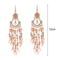 thumbnail image 6 of Yesbay 1 Pair Women Hook Earrings Vintage Ethnic Style Exaggerated Hollow Out Beads Waterdrop Shape Bohemian Ear Decoration Jewelry Vacation Earrings Hanging Earrings, 6 of 8