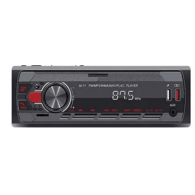 Auto Estereo Bluetooth Mp3 Radio Manos Libres Aux Fm Sd Usb Negro