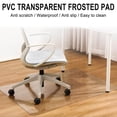 thumbnail image 7 of JHyouerji 1.5mm Thick Clear PVC Floor Protector Mat Non Slip Easy Clean Frosted Scratch Resistant Mat for Hardwood Office Chair, 7 of 7