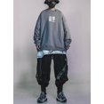 thumbnail image 4 of Niepce Inc Cotton Streetwear Kanji Embroidery Crewneck Sweatshirt (Men's), 4 of 9