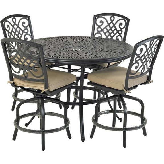 Patio Resort Lifestyles RCTMN52-BT3 Bridgetown Counter Set - 5 Piece