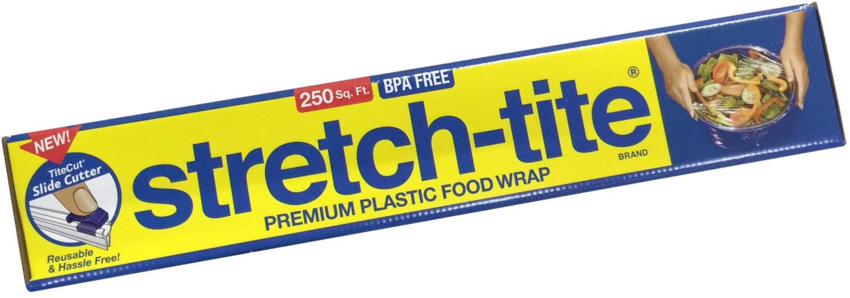 Stretch Tite Premium Food Wrap With Titecut Slide Cutter 12" X 250 SQ FT for sale online 
