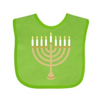 Inktastic Chanukah Hanukah Menorah Boys or Girls Baby Bib