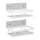 thumbnail image 1 of Estante organizador de ducha con ganchos, organizador de baño, soporte autoadhesivo para ducha, estantes de baño para cocina, dormitorio 2 niveles, 1 of 9