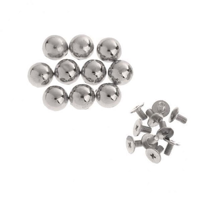 6x10 Piezas Remaches En Forma De Hongo Espárragos Puntas Para Artesanía En Cuero 10 Mm Plata Sunnimix remaches