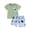 Green, variant on Musuos Kid Boy Casual Summer Outfit, 6M 12M 18M 24M 3Y 4Y Duck Print Short Sleeve T-Shirt Elastic Waist Shorts Baby Toddler 2PCS Set