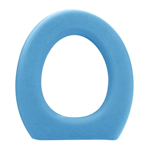 ESSSUT Universal Comfort Foam Toilet Seat Cushion,All-Season, Adhesive, Easy To Clean Blue