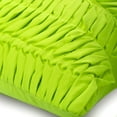 thumbnail image 3 of The HomeCentric Pillow Cover, Lime Pillows Cover, Textured Pintucks Solid Color Pillow Covers, Pack of 2, 14x14 inch (35x35 cm) Pillow Case, Square Faux Suede Pillows Cover, Solid, - Lime Wind Folds, 3 of 5