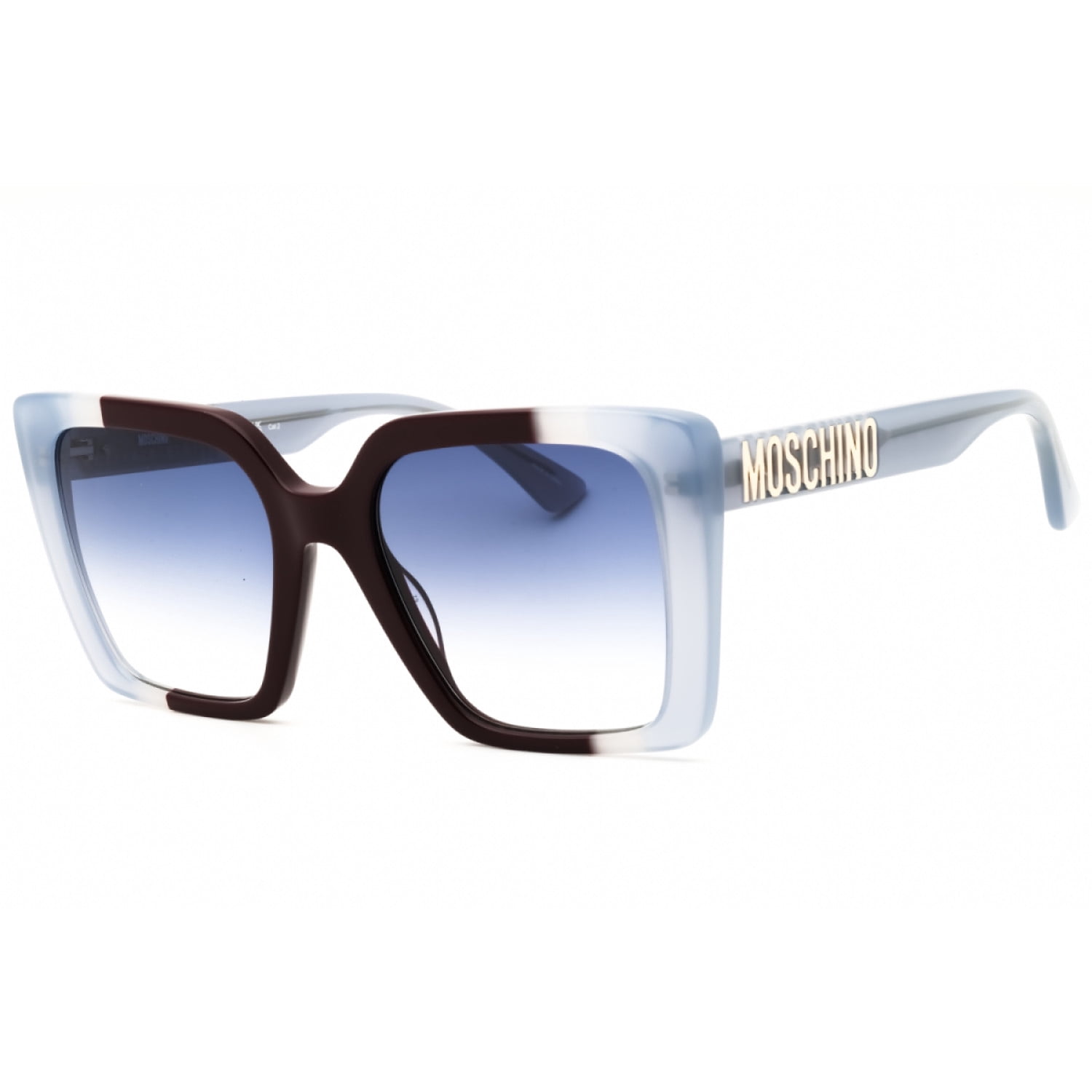 Moschino MOS077/S 0807 IR Women's Black Cat Eye Frame Sunglasses