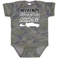 thumbnail image 3 of Inktastic Weekends Are for Racing Race Car Silhouette and Racing Flag Boys or Girls Baby Bodysuit, 3 of 5
