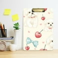 thumbnail image 2 of FORMRS Acrylic Clipboard with Low Profile Clip Standard A4 Letter Size, 12.5" x 9", Dogs Cherry Pattern, 2 of 8