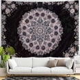 thumbnail image 2 of Gojian Boho Floral Mandala Tapestry Wall Hanging Pink Bohemian Flower Medallion Tapestry Aesthetic Watercolor Hippie Indian Small Tapestries for Bedroom Living Room Dorm Decor, 2 of 6
