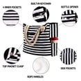 thumbnail image 2 of Bolsas de playa extra grandes, impermeables y a prueba de arena para las vacaciones de verano Imprescindibles para la playa de lona extra grande e impermeable, 2 of 5