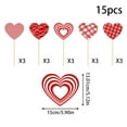 thumbnail image 4 of 10/5pcs Valentine's Day Metal Yard Sign Heart Valentine Metal Yard Stakes Wedding & Party Garden Stake for Planter Pot Walkway Outdoor Decoration, 4 of 7