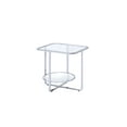 thumbnail image 3 of Acme Hollo End Table Chrome & Glass, 3 of 5