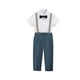 thumbnail image 4 of Odeerbi 6M-10Y Niños Niñas Traje Formal Pantalones Vestido Pantalones Uniformes Pantalones Color Sólido Lindo Casual Pantalones Uniformes Escolares, 4 of 5