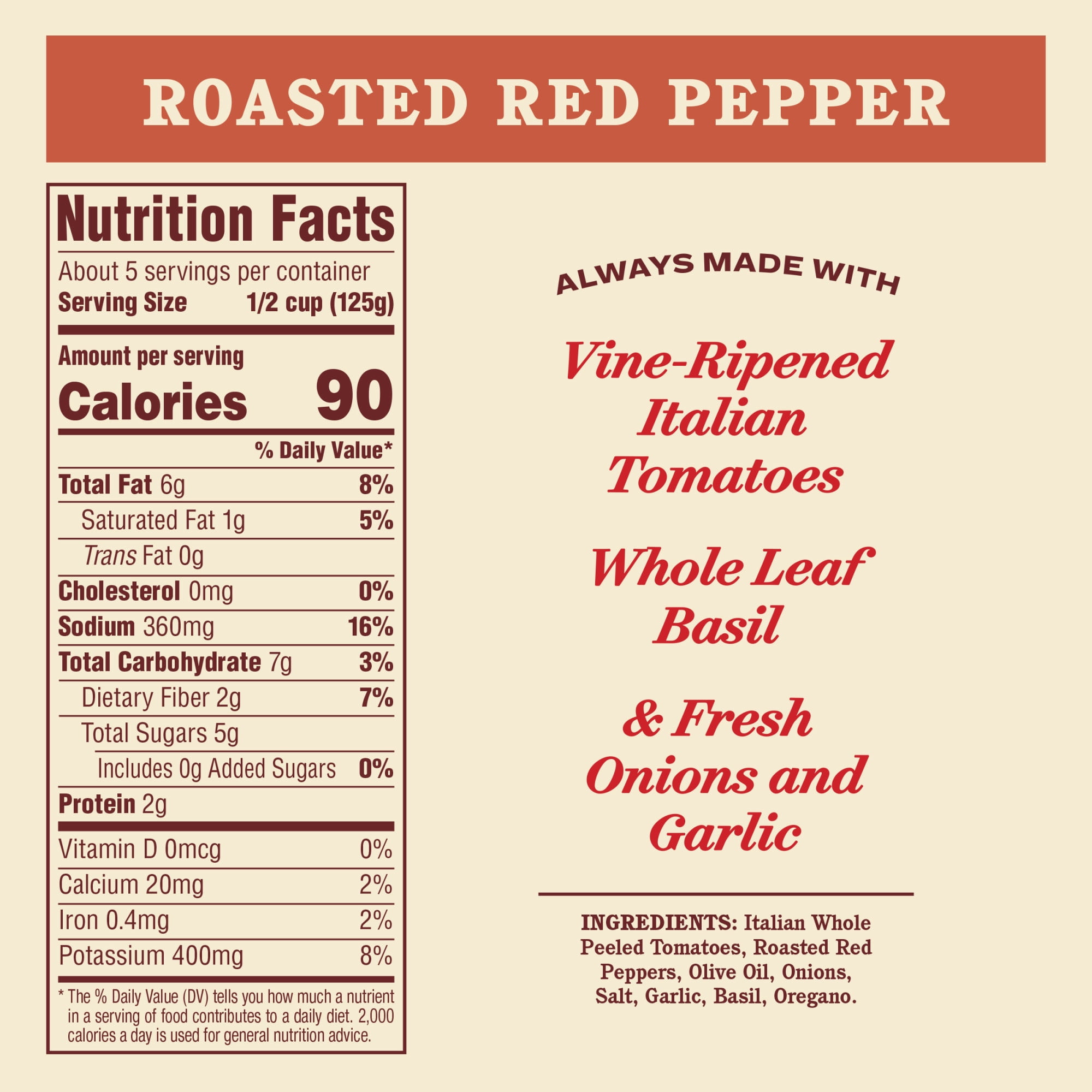(3 pack) Rao's Homemade Roasted Red Pepper Sauce Made with Italian Tomatoes, 24 oz