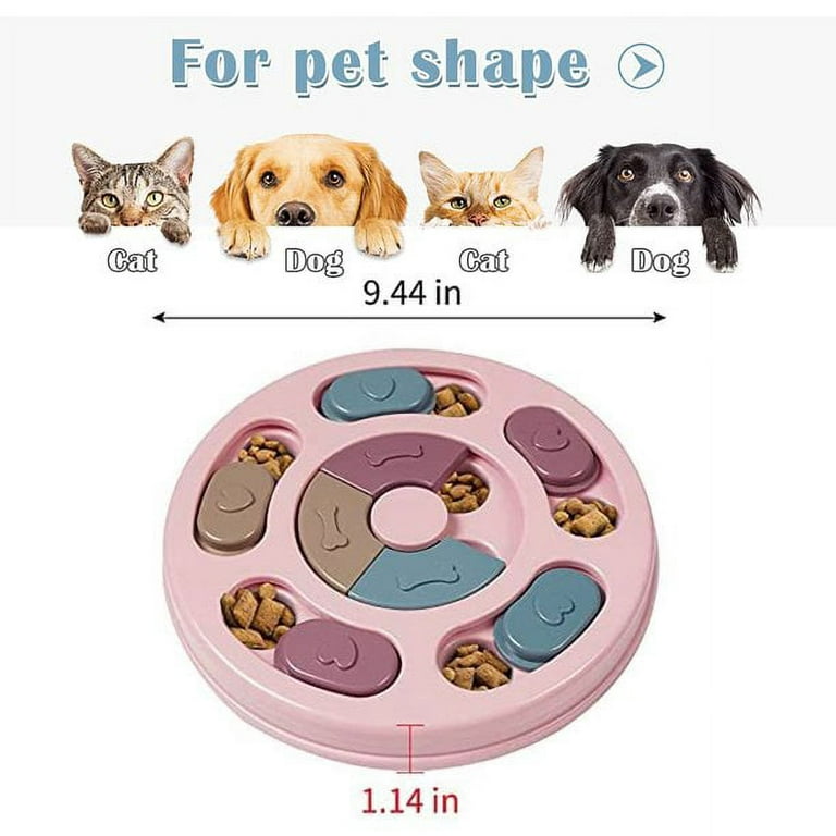 Dog Puzzle Toy,[New Edition] Interactive Puzzle Game Dog Toy,Puppy Dog Food  Snack Dispenser,Pet Slow Feeder,for Dog IQ Training and Psychological  Enrichment 